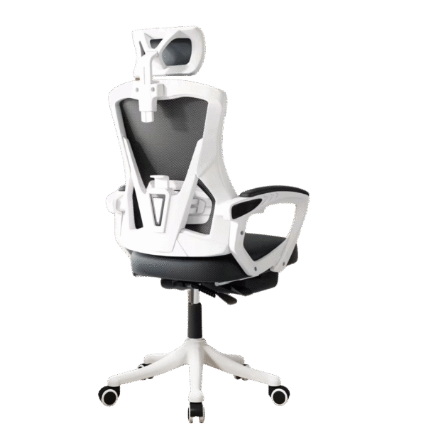 Elegant Laurel Tritonia - White/Black - Adjustable Headrest