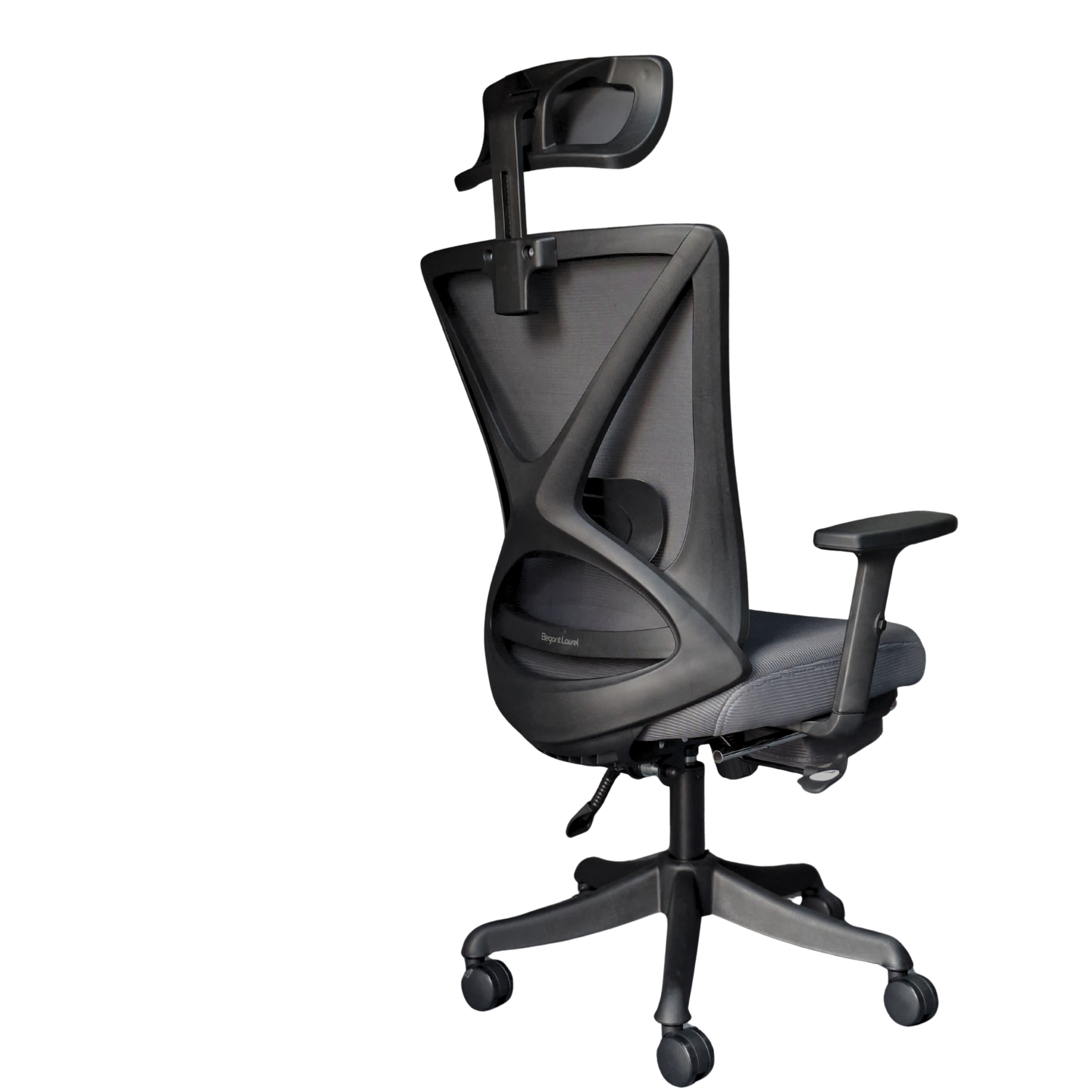 Elegant Laurel Ergonomic Chairs - Black / Grey - Image 7