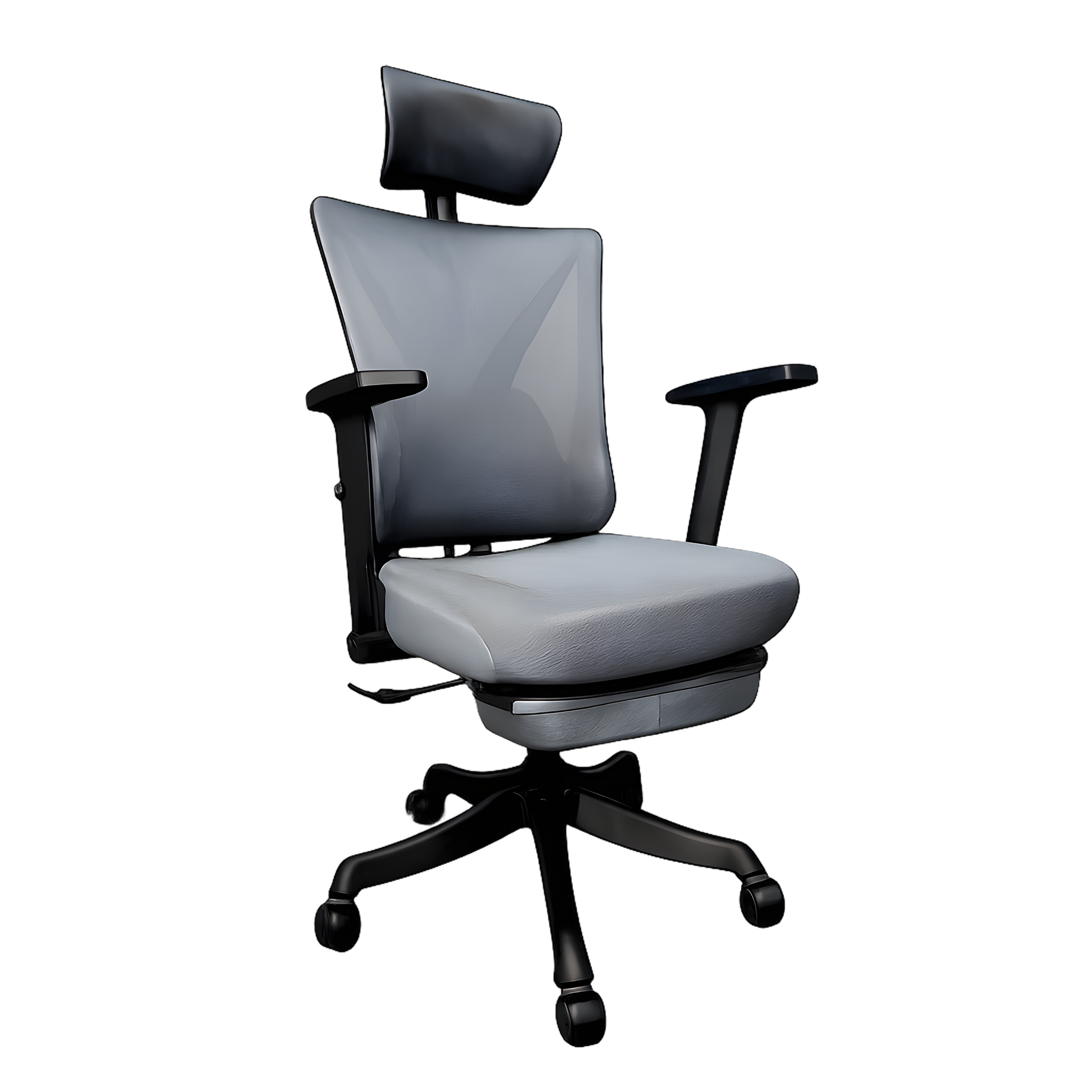 Elegant Laurel Ergonomic Chairs - Black / Grey - Image 2