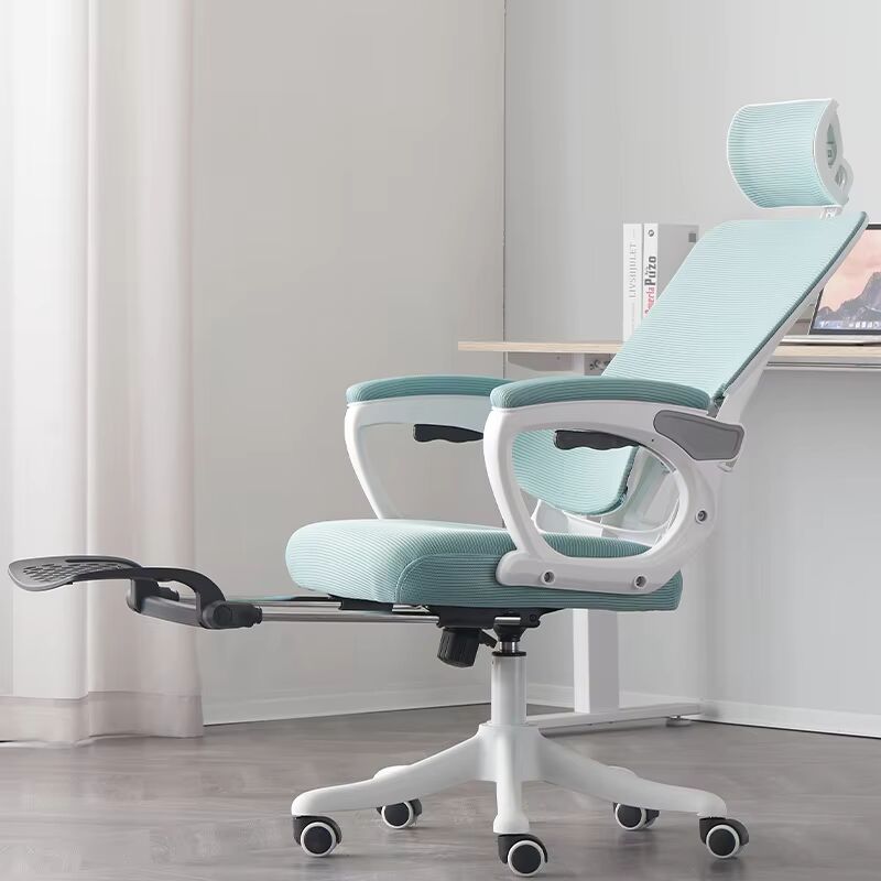 Elegant Laurel Ergonomic Chair - White / Grey - Image 7