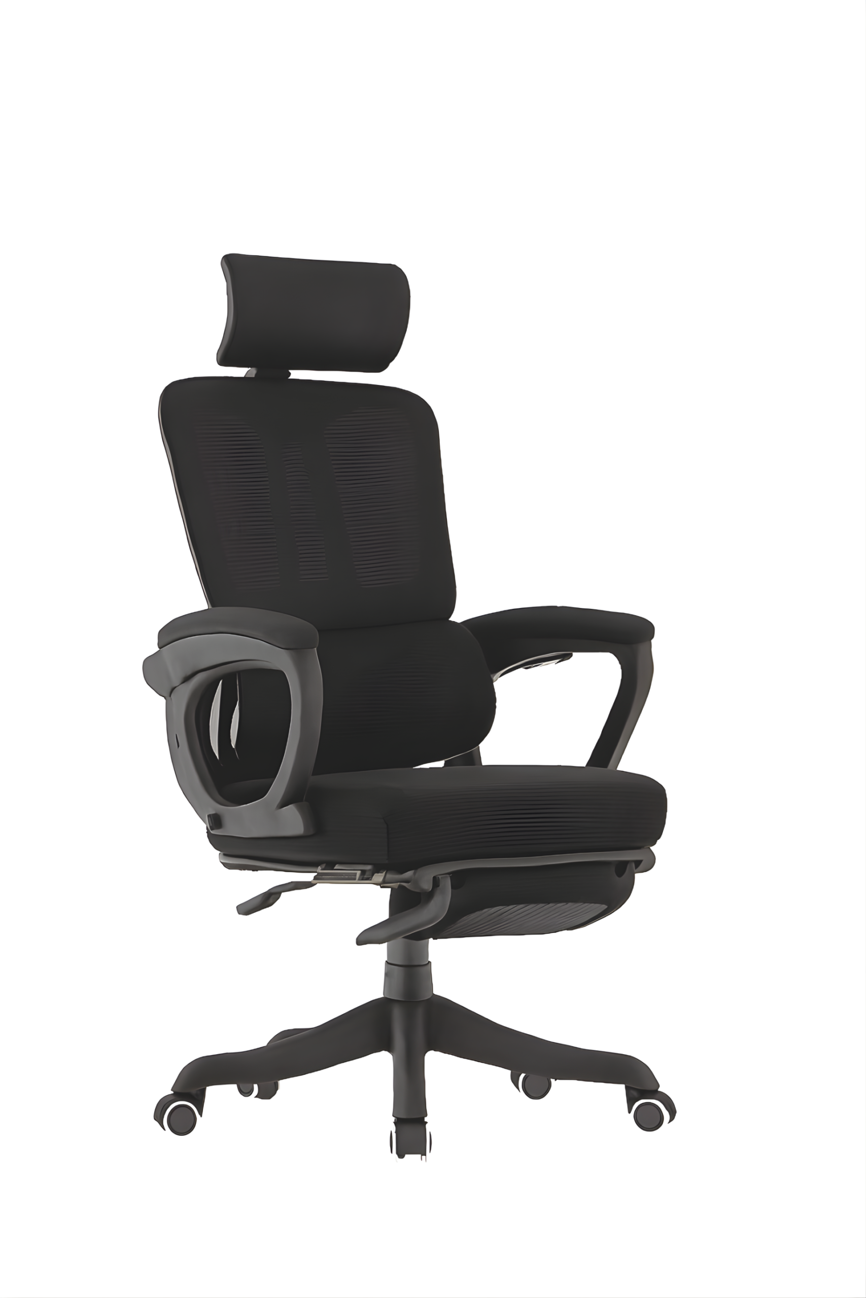 Elegant Laurel Ergonomic Chair - White / Grey - Image 2