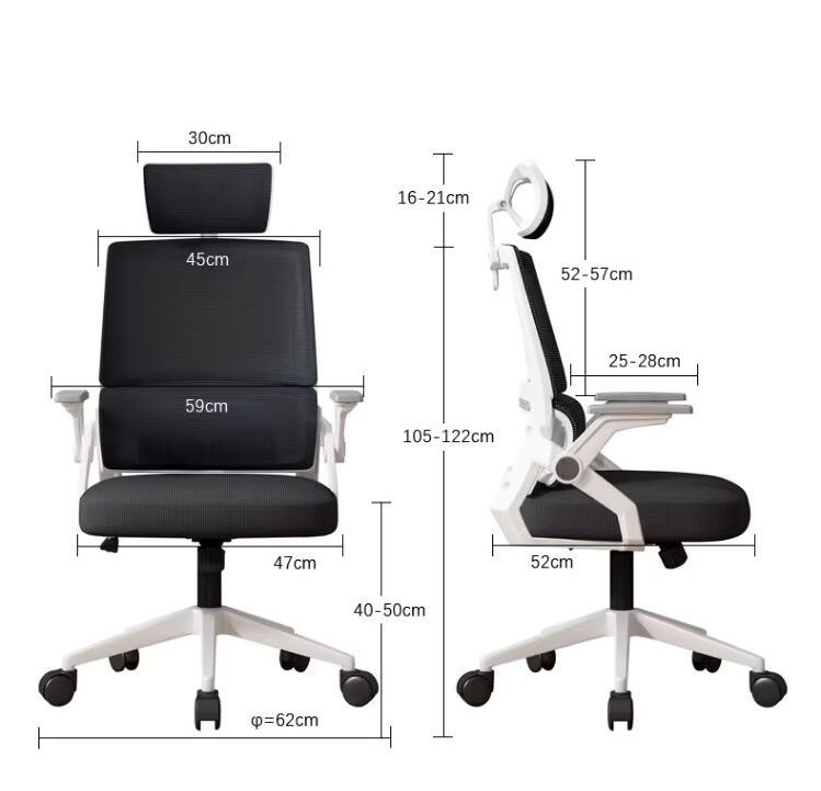 Ergonomic Office Chair - Black - Image 3