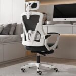 Elegant Laurel Tritonia Ergonomic Chair - White/Black - Image 3
