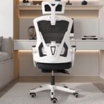 Elegant Laurel Tritonia Ergonomic Chair - White/Black - Image 4