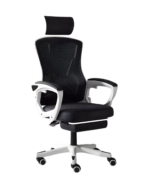 Elegant Laurel Tritonia Ergonomic Chair - White/Black - Image 2
