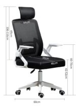 Ergonomic Office Chair – White/Black - Image 3