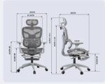 Elegant Laurel Oleander Professional Ergonomic Executive Chair – Grey - Image 6