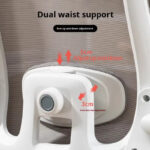 Ergonomic Executive Office chair - White/Black - Image 10