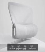 Elegant Laurel Ergonomic Executive Chair - White & Grey - Image 10