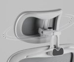 Elegant Laurel Ergonomic Executive Chair - White & Grey - Image 8