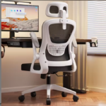 Ergonomic Office Chair - White/Grey - Image 7