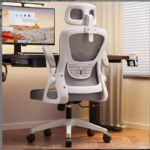 Ergonomic Office Chair - White/Grey - Image 3