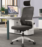 Ergonomic Executive Office chair - White/Black - Image 8