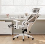 Elegant Laurel Oleander Ergonomic Professional Executive Chair - White/Grey - Image 3