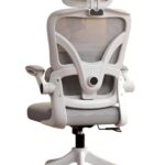 Elegant Laurel Ergonomic Executive Chair - White & Grey