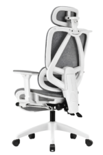 Elegant Laurel Oleander Ergonomic Professional Executive Chair - White/Grey - Image 2
