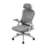 Ergonomic Office Chair - White/Grey