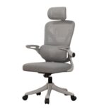 Elegant Laurel Ergonomic Executive Chair - White & Grey - Image 2