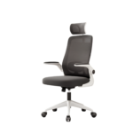 Ergonomic Executive Office chair - White/Black - Image 2